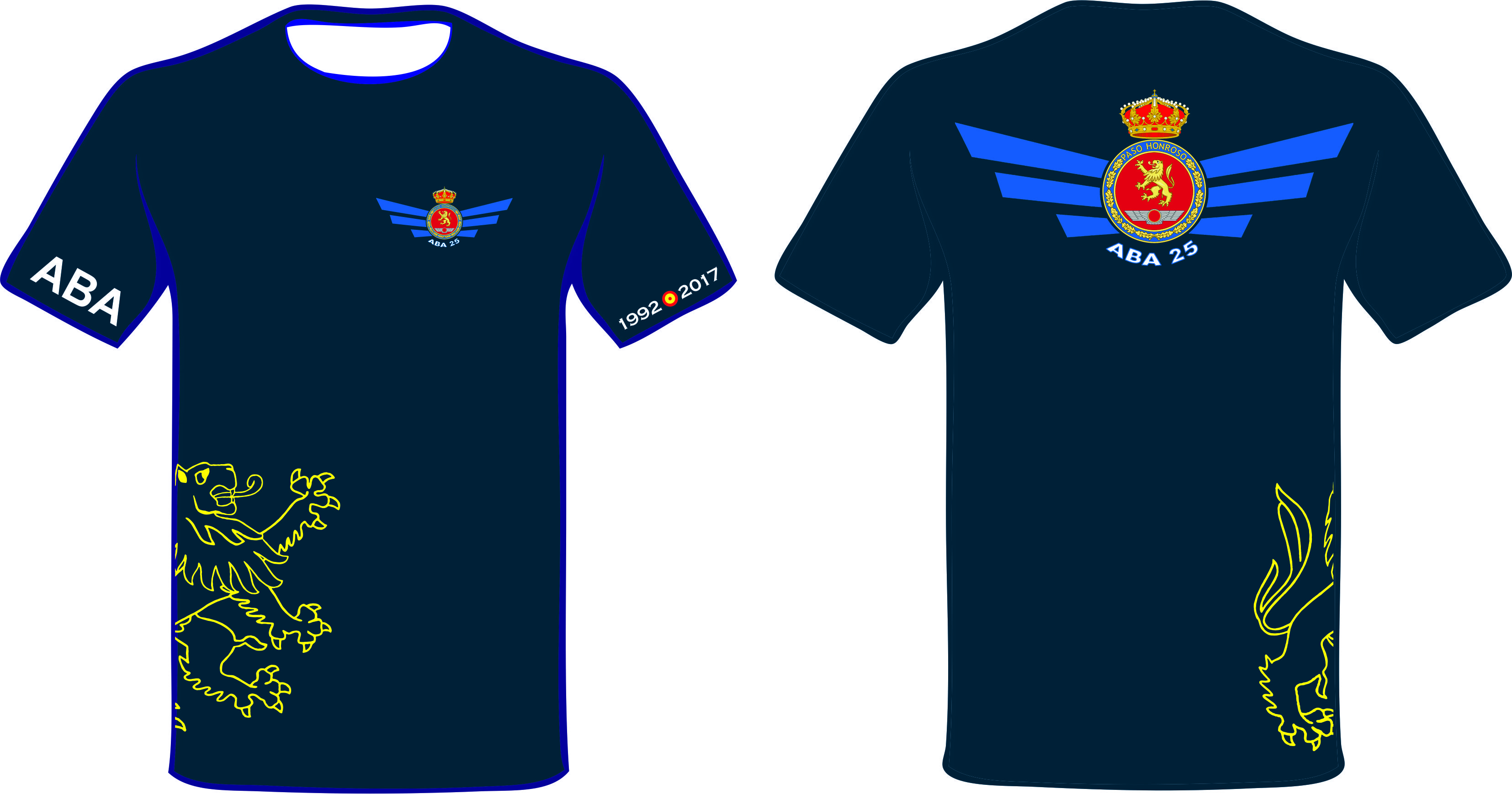 Camiseta 25 Aniversario Academia Básica del Aire Leon 1992-2017